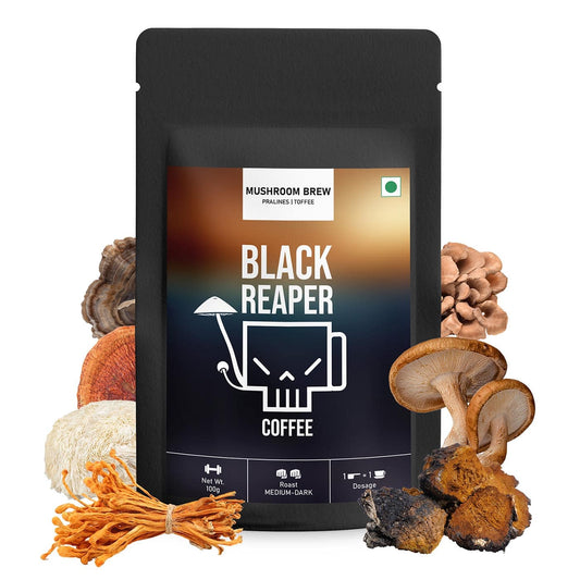 Black Reaper Mushroom Coffee Blend (100g) - Instant Coffee