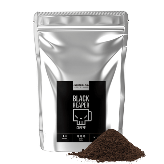 Strong black coffee camden blend bulk pack pre ground