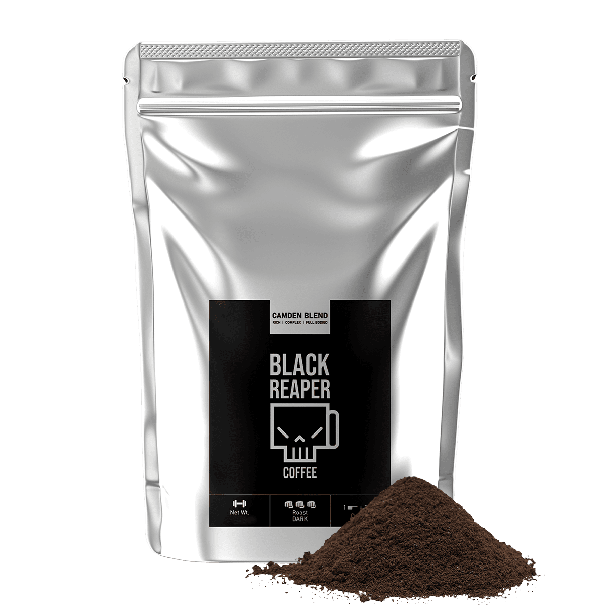 Strong black coffee camden blend pre ground